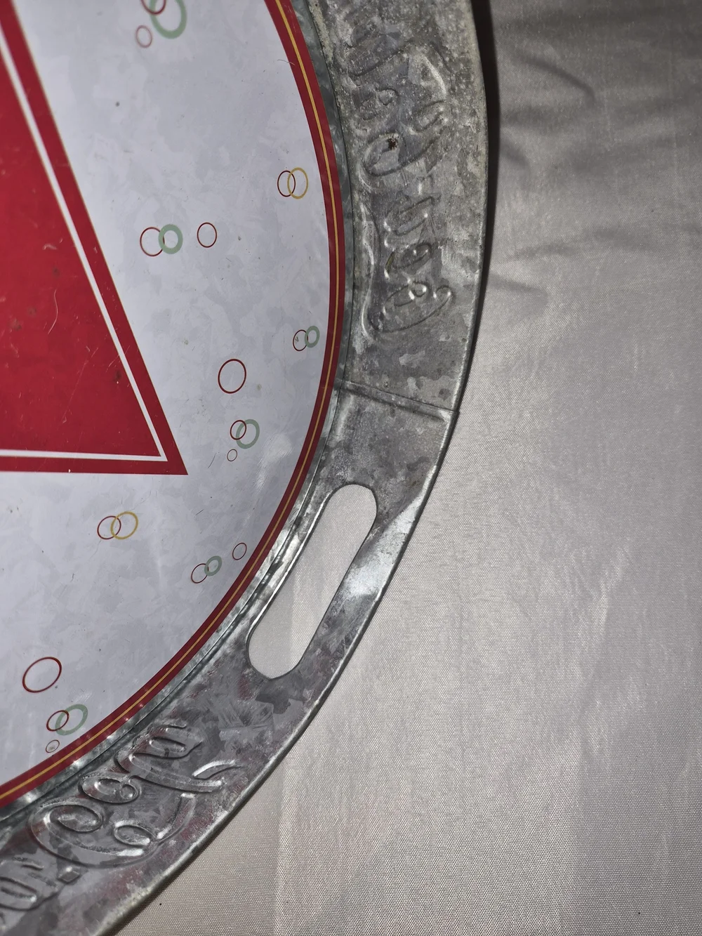 Coca-Cola Oval Serving Tray - Red, White, Gold